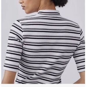 Maeve by Anthropologie knit ribbed  mock neck half sleeve shirt